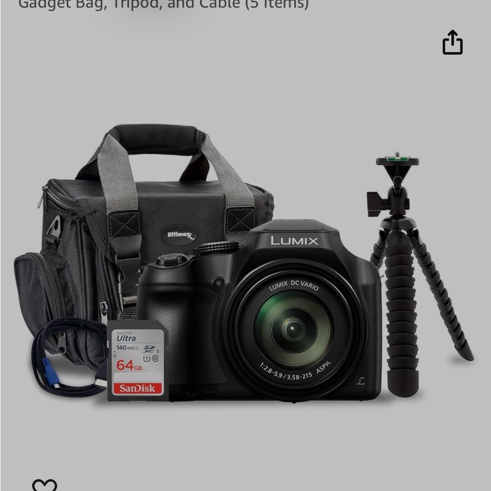 Panasonic Lumix Black Camera Bundle - Picture 2 of 4